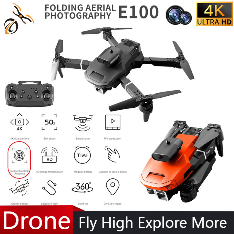 โดรน Mini E100 หลบหลีกสิ่งกีดข - Drone Gimbal บทวิจารณ์และราคา