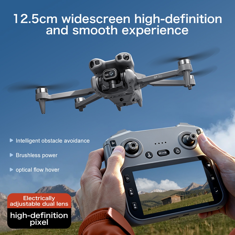 โดรนจิ๋ว GT50 กล้องคู่ 8K โดรน - Drone Gps Mount บทวิจารณ์และราคา